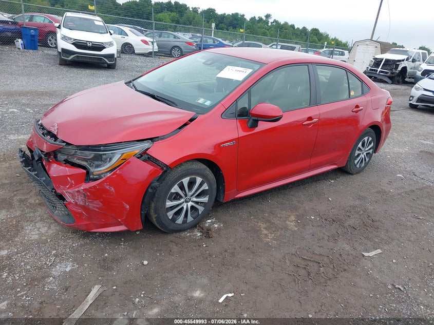 2020 Toyota Corolla, Front End, IAAI, VIN JTDEBRBE2LJ002327 — photo 2