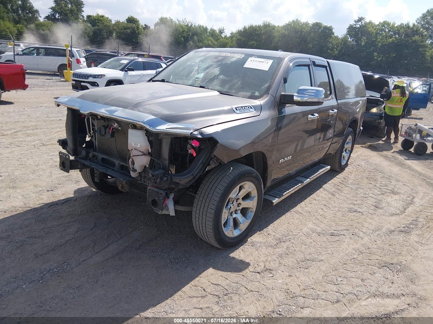 Vin: 1c6srfbt7ln222834, lot: 46048382, ram 1500 big horn  4x4 6'4 box 20202