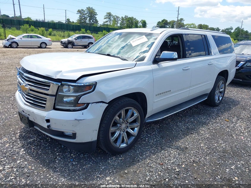 2016 Chevrolet Suburban, Удар спереди, IAAI, VIN 1GNSKJKC8GR390553 — фото 2