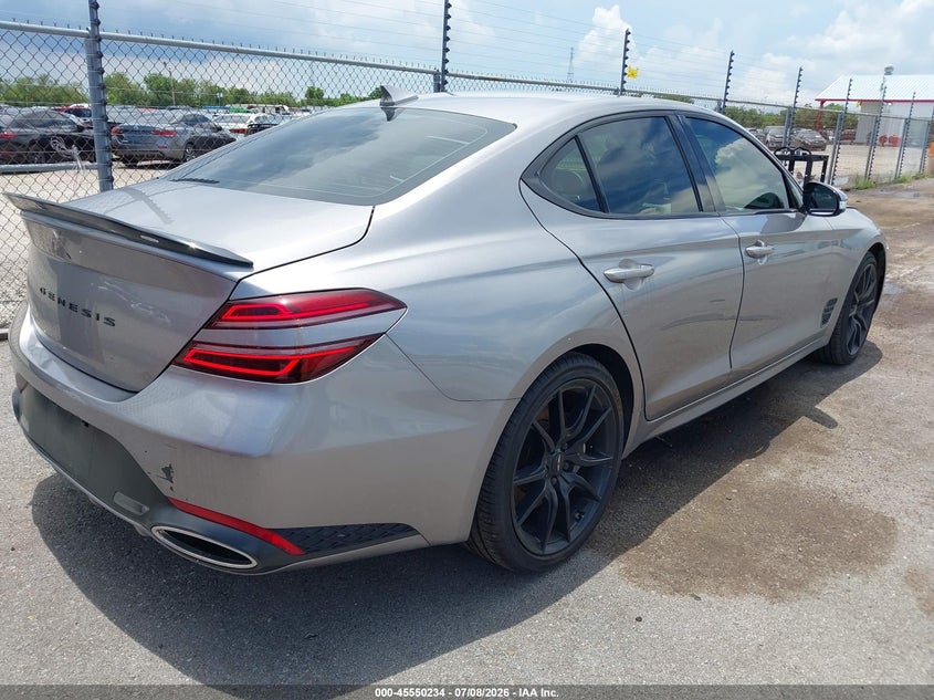 Vin: kmtg34sc7su148793, lot: 46048544, genesis g70 2.5t rwd 20254