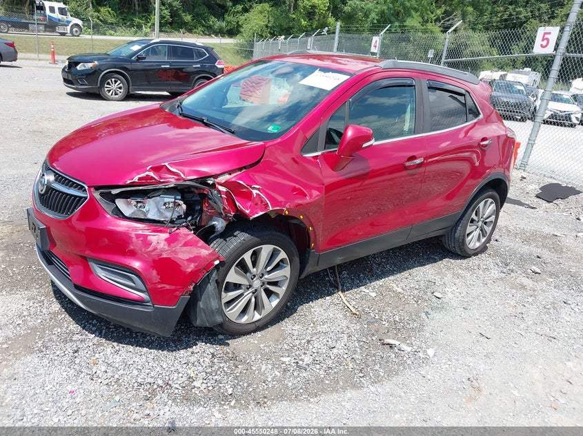 Vin: kl4cjasb6jb710535, lot: 46048559, buick encore preferred 20182
