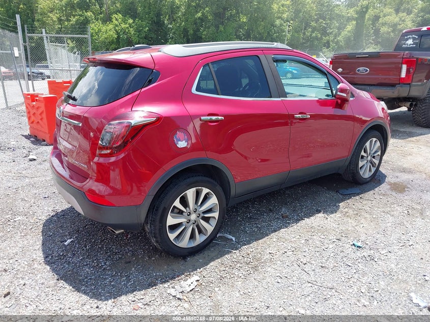 Vin: kl4cjasb6jb710535, lot: 46048559, buick encore preferred 20184
