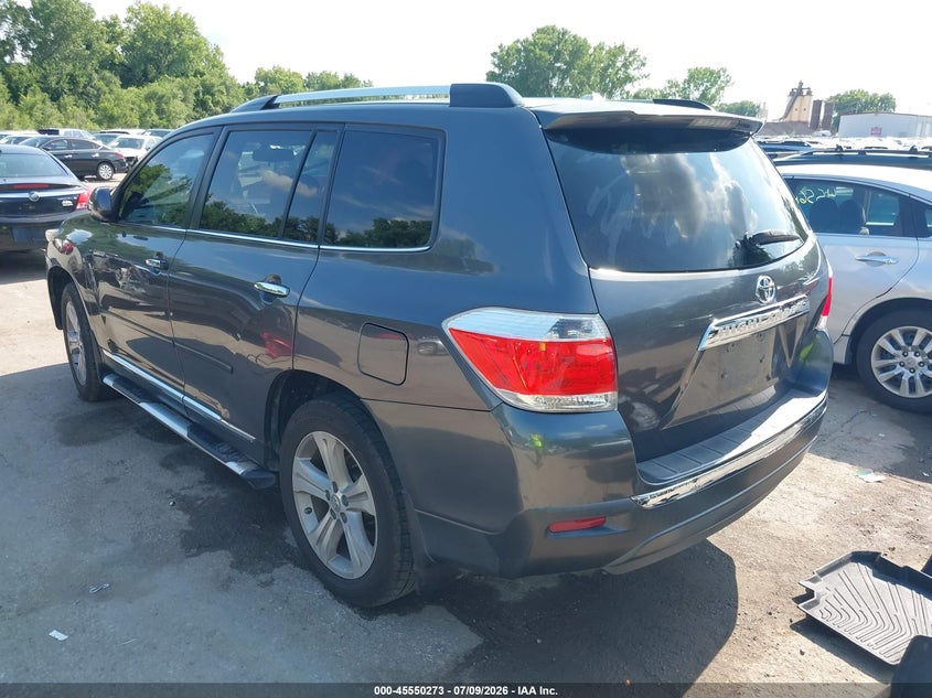 Vin: 5tdyk3eh7cs080945, lot: 46048584, toyota highlander limited v6 20123