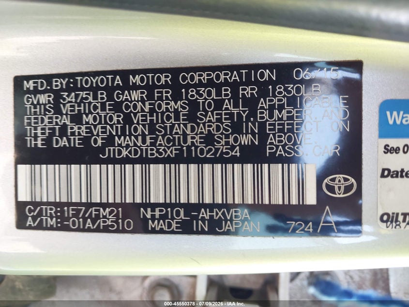TOYOTA PRIUS C - zdjęcie 9