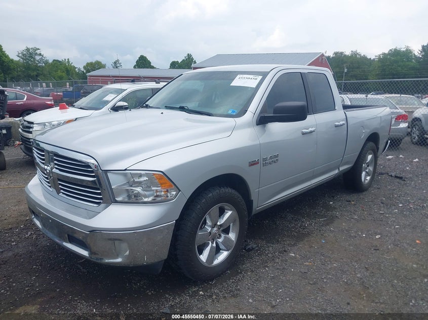 2016 RAM 1500, Удар сзади, IAAI, VIN 1C6RR6GTXGS355196 — фото 2