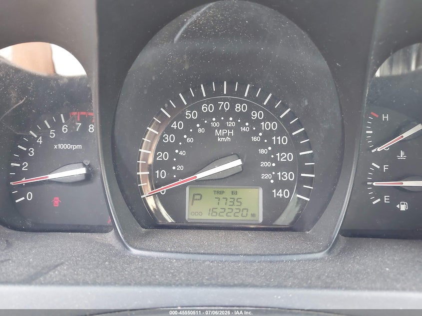 2009 Kia Spectra Ex VIN: KNAFE221495602197 Lot: 45550511