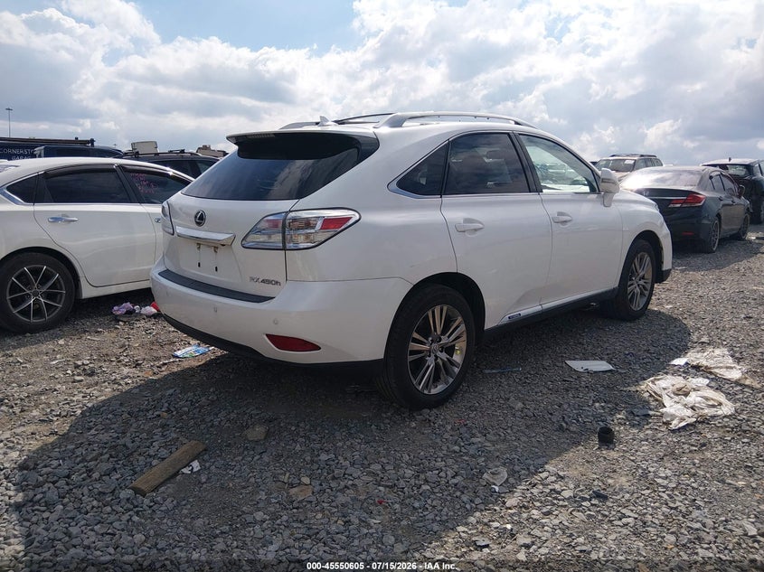 2012 LEXUS RX 450H auction photo 4