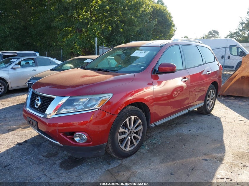 2015 Nissan Pathfinder, Правый бок, IAAI, VIN 5N1AR2MN4FC680483 — фото 2