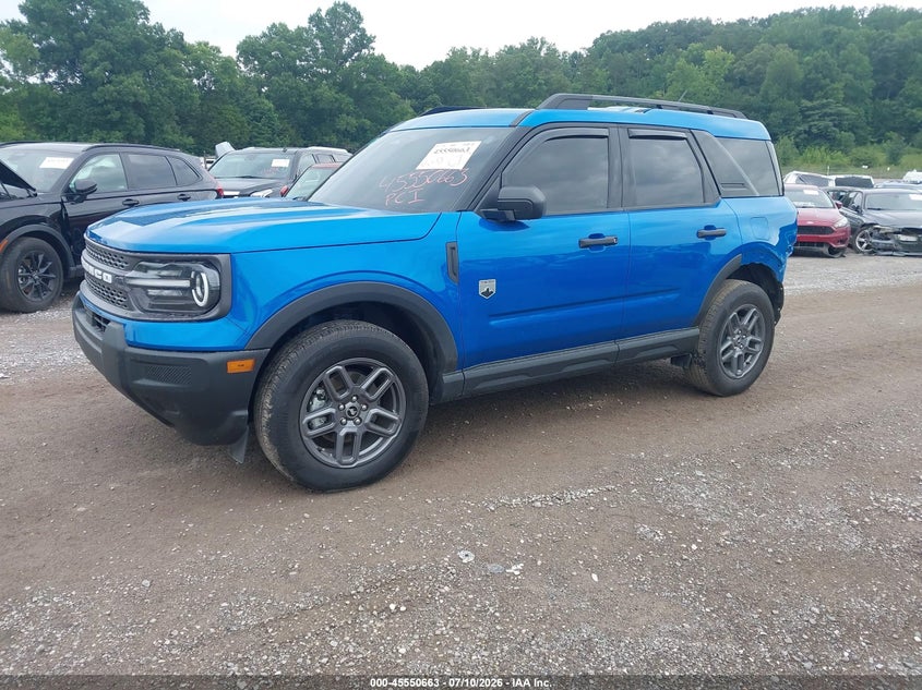 Vin: 3fmcr9bn1srf09237, lot: 46048974, ford bronco sport big bend 20252