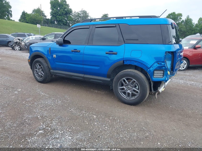 Vin: 3fmcr9bn1srf09237, lot: 46048974, ford bronco sport big bend 20253