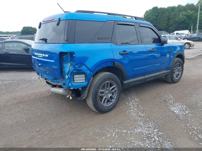 Vin: 3fmcr9bn1srf09237, lot: 46048974, ford bronco sport big bend 20254