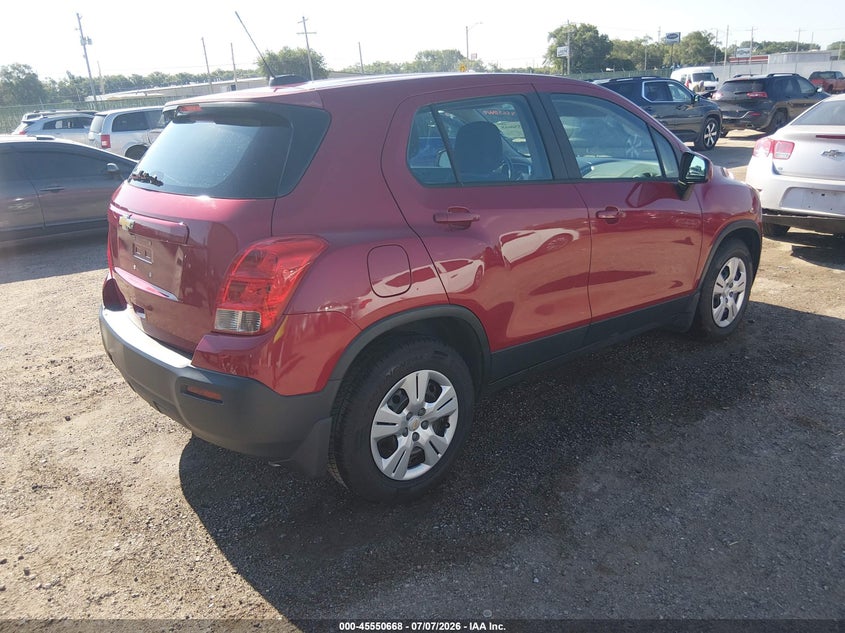 2015 CHEVROLET TRAX SPORT UTILITY VEHICLE 1.4L I-4 DOHC, VVT, TURBO, 138HP