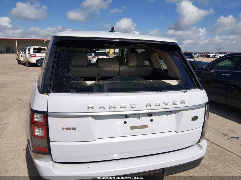 2016 Land Rover Range Rover 3.0L V6 Supercharged Hse VIN: SALGS2PF6GA304266 Lot: 45550669