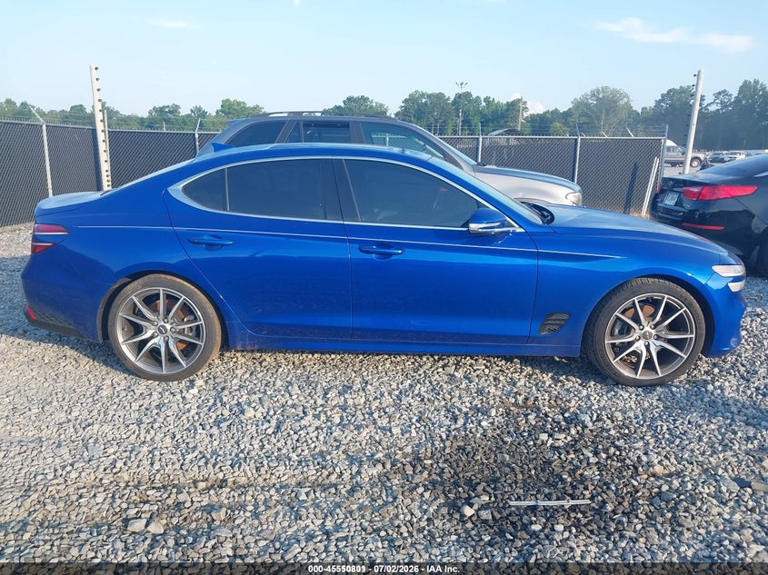 2022 Genesis G70 2.0T Rwd VIN: KMTG34TA7NU102673 Lot: 45550801