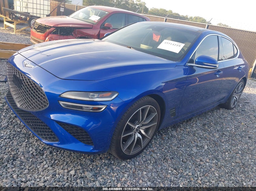 Vin: kmtg34ta7nu102673, lot: 46049112, genesis g70 2.0t rwd 20222