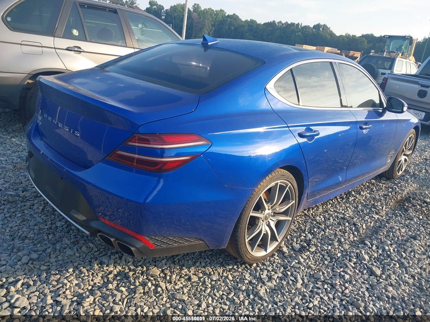 Vin: kmtg34ta7nu102673, lot: 46049112, genesis g70 2.0t rwd 20224