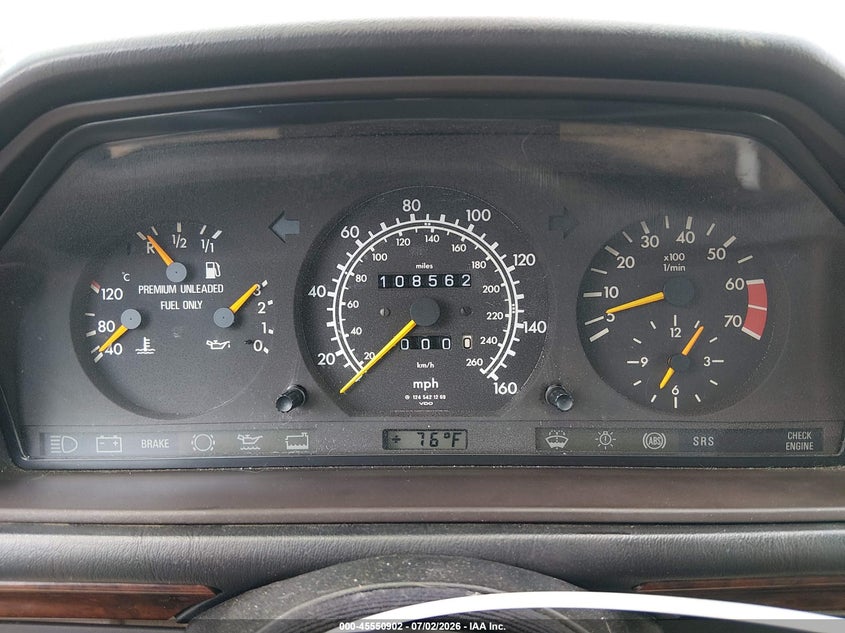 1994 Mercedes-Benz E 420 VIN: WDBEA34EXRC118786 Lot: 45550902
