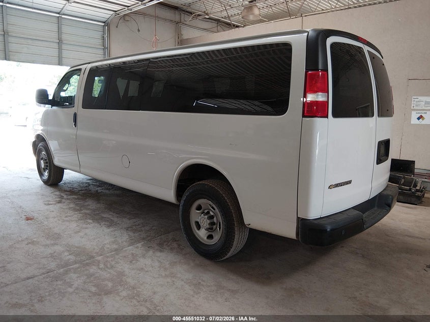 Vin: 1gazgnfp3p1113975, lot: 46049342, chevrolet express passenger rwd 3500 extended wheelbase ls 20233