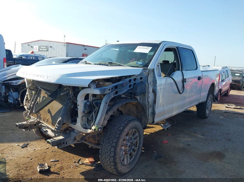 2018 Ford F250, Front & Rear, IAAI, VIN 1FT7W2B68JEC19691 — photo 2