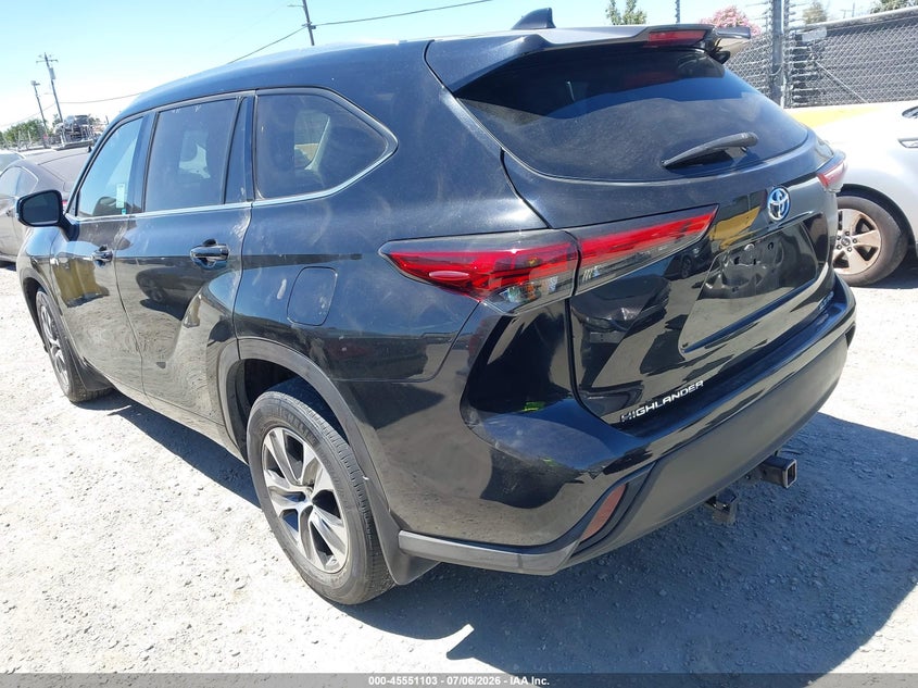 Vin: 5tdgzrbh0ms125496, lot: 46049414, toyota highlander xle 20213