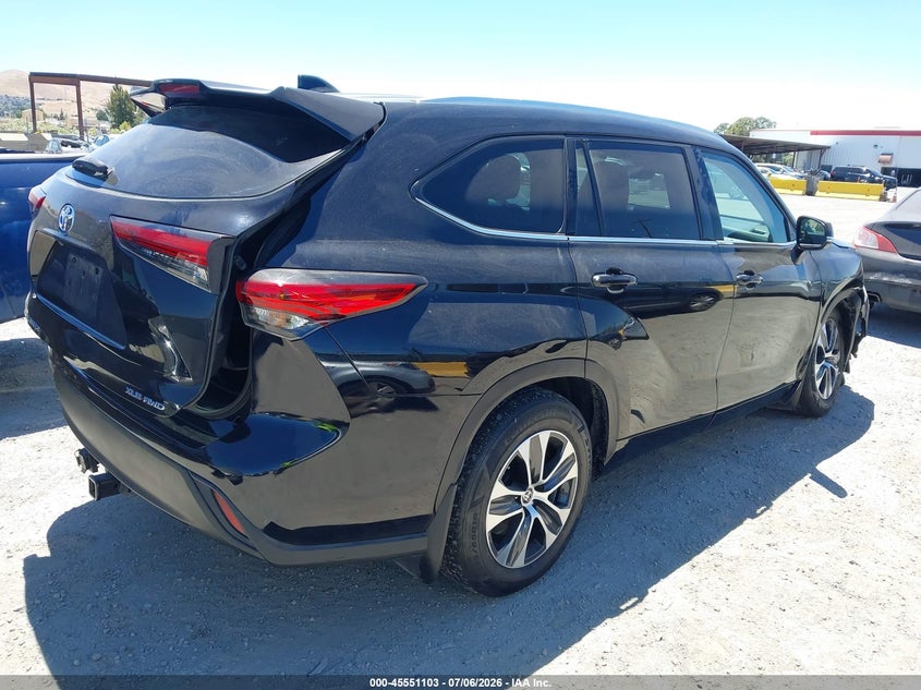 Vin: 5tdgzrbh0ms125496, lot: 46049414, toyota highlander xle 20214