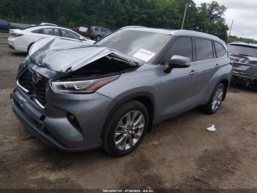 Vin: 5tddzrbh3ms077270, lot: 46049458, toyota highlander limited 20212