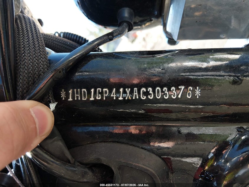 2010 Harley-Davidson Fxdwg VIN: 1HD1GP41XAC303376 Lot: 45551173