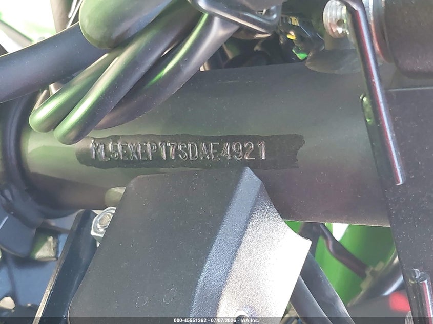 2025 Kawasaki Ex650 P VIN: ML5EXEP17SDAE4921 Lot: 45551262