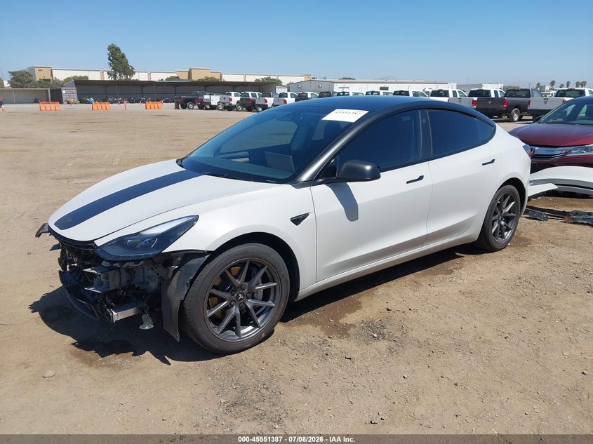 2023 Tesla Model 3, Front End, IAAI, VIN 5YJ3E1EA1PF694506 — photo 2