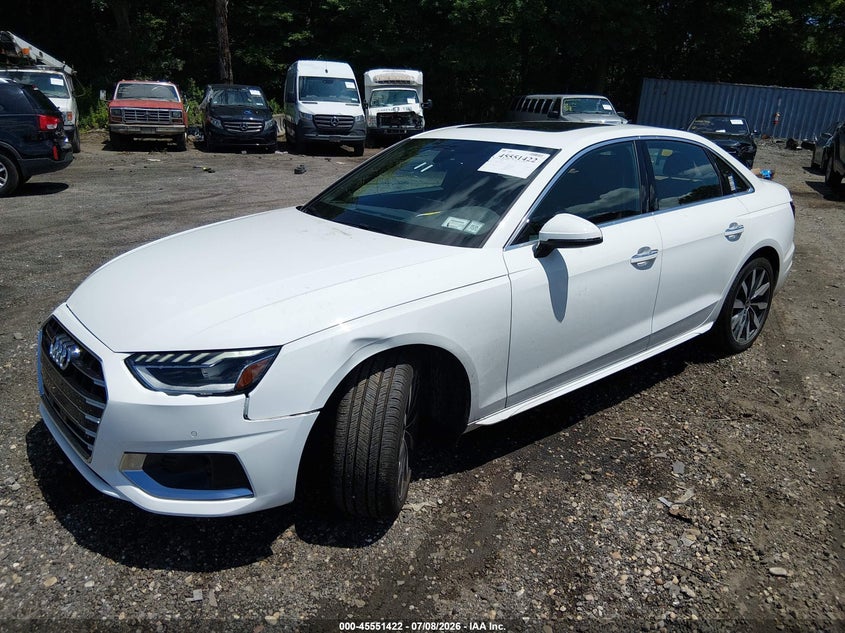 Vin: wauabaf41pn022131, lot: 46049733, audi a4 premium 40 tfsi quattro s tronic 20232