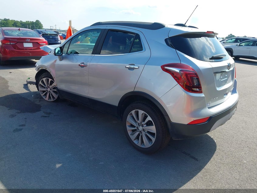 Vin: kl4cjasb8hb112263, lot: 46049858, buick encore preferred 20173