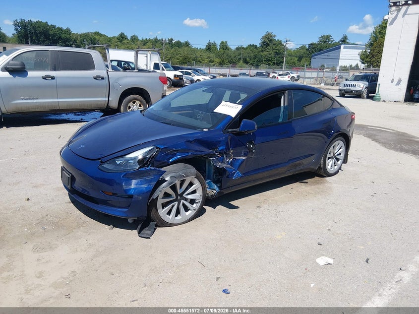 2023 Tesla Model 3, Left Side, IAAI, VIN 5YJ3E1EBXPF632059 — photo 2