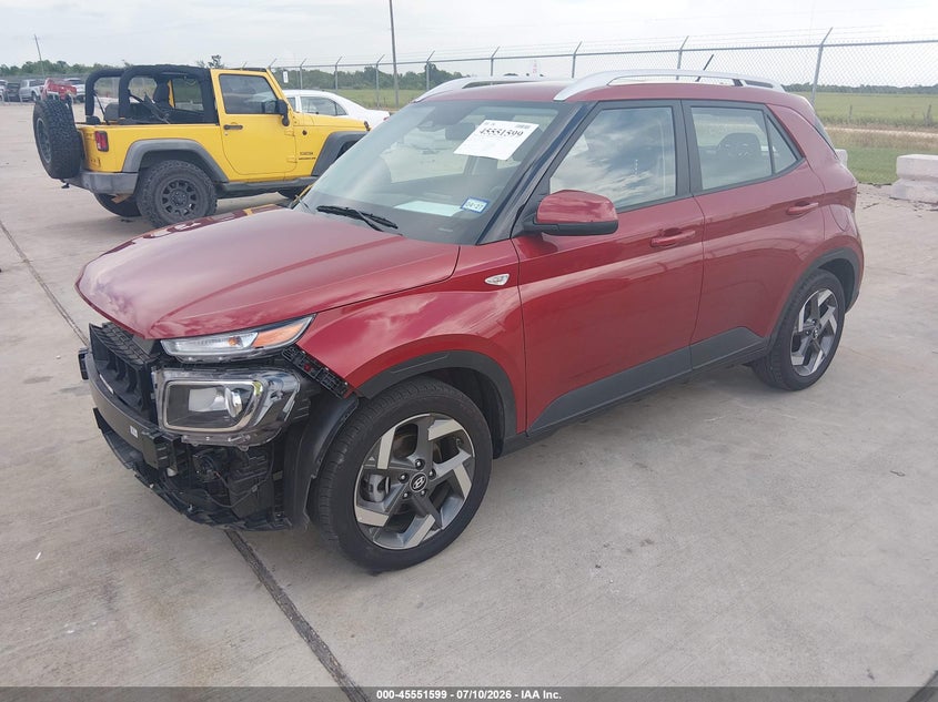 Vin: kmhrc8a34su379226, lot: 46049910, hyundai venue sel 20252