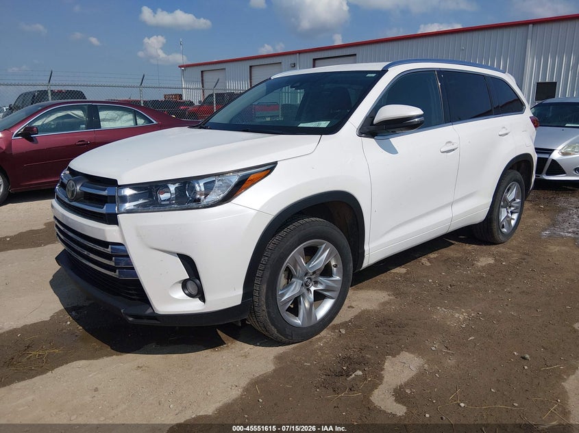 Vin: 5tdyzrfh8hs209814, lot: 46049926, toyota highlander limited 20172
