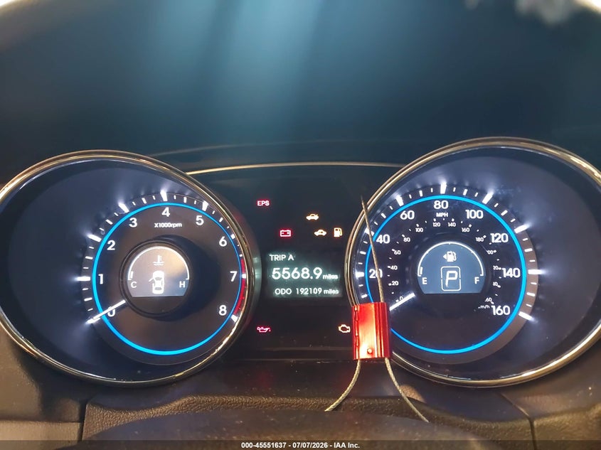 2013 HYUNDAI SONATA SEDAN 2.4L I-4 DI, DOHC, VVT, 198HP