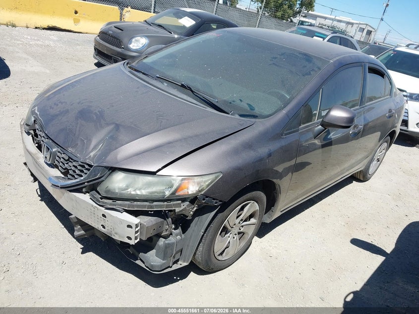 2013 Honda Civic Lx 19XFB2F50DE280308 photo 1