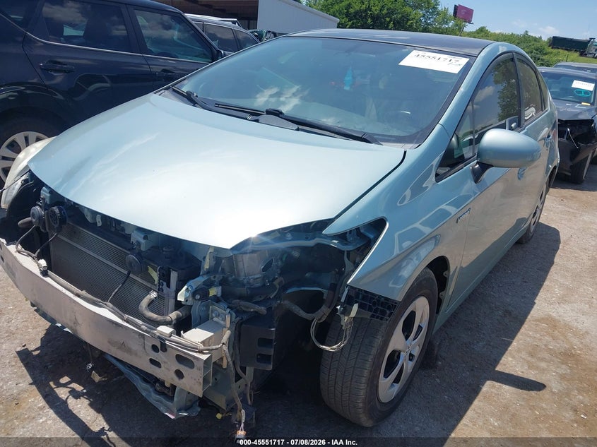 2014 Toyota Prius, Front End, IAAI, VIN JTDKN3DU9E1737708 — photo 2
