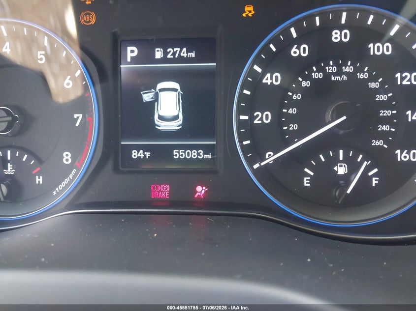 2019 Hyundai Kona Sel VIN: KM8K2CAA2KU394412 Lot: 45551755