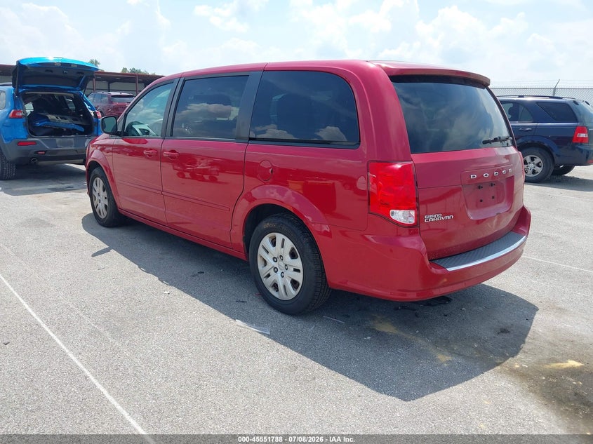 Vin: 2c4rdgbgxfr524527, lot: 46050099, dodge grand caravan se 20153