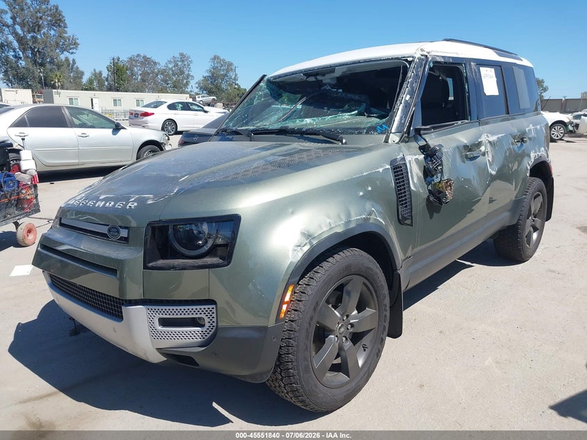 Vin: salej7ex7s2358844, lot: 46050151, land rover defender 110 p300 20252