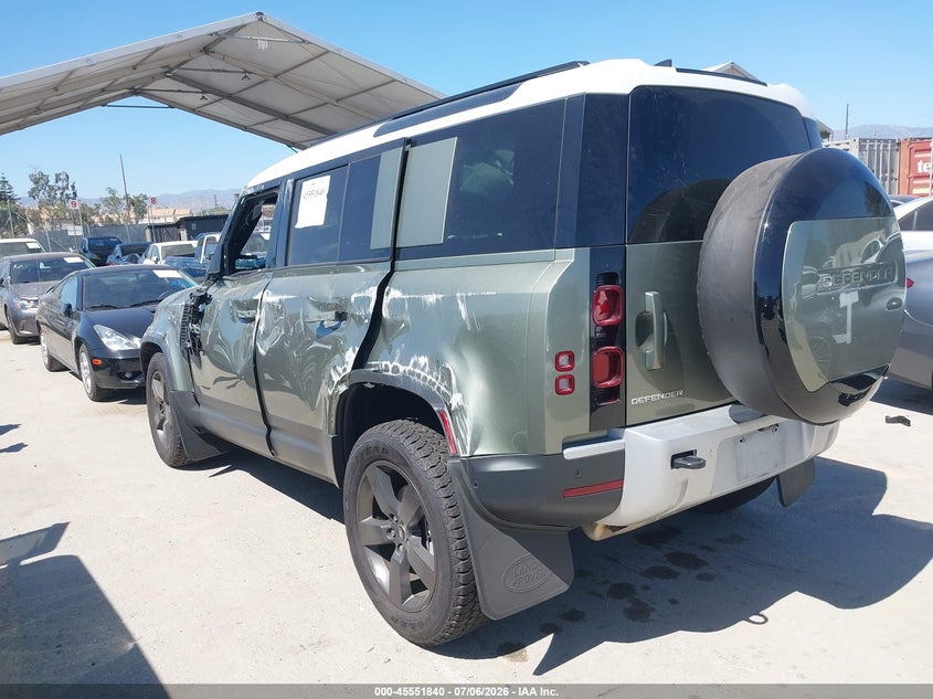 Vin: salej7ex7s2358844, lot: 46050151, land rover defender 110 p300 20253