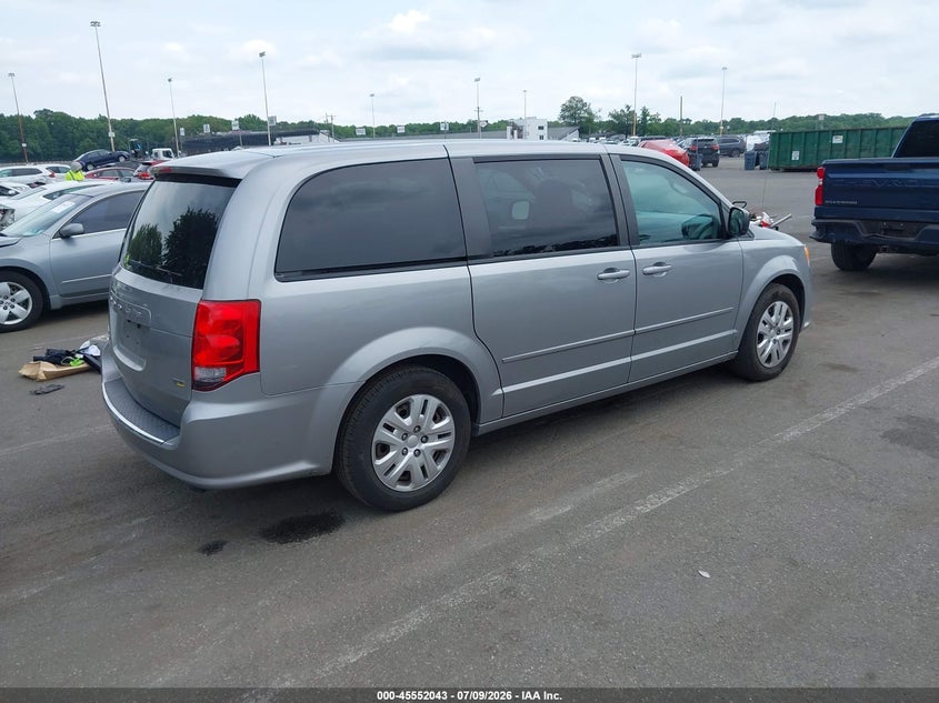 Vin: 2c4rdgbg8gr211767, lot: 46050354, dodge grand caravan se 20164