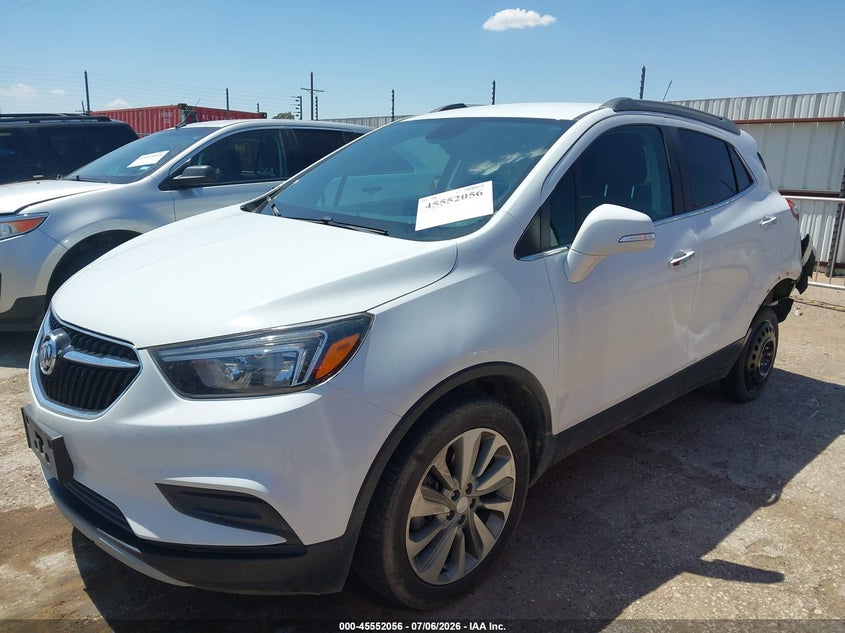 Vin: kl4cjesb0jb505753, lot: 46050367, buick encore preferred 20182