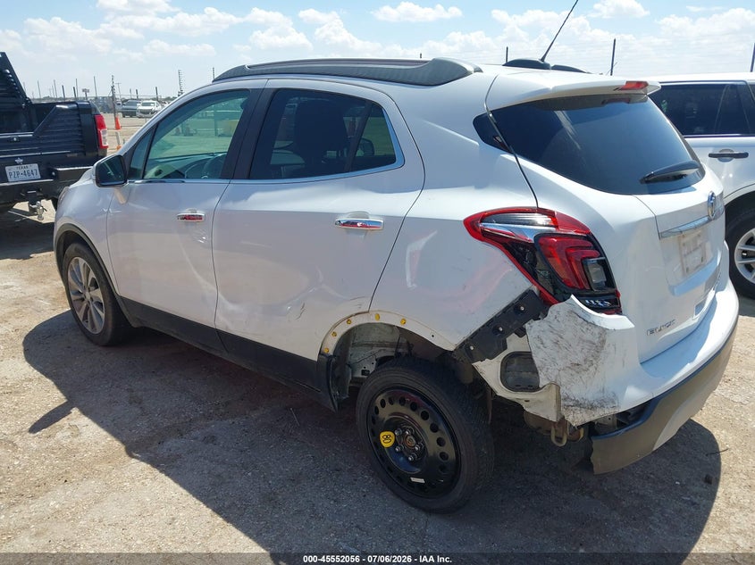 Vin: kl4cjesb0jb505753, lot: 46050367, buick encore preferred 20183