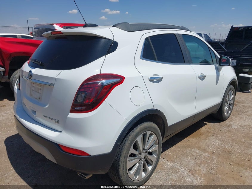 Vin: kl4cjesb0jb505753, lot: 46050367, buick encore preferred 20184