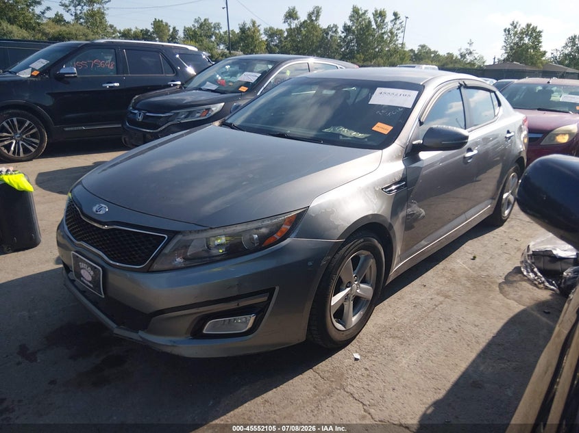 Vin: 5xxgm4a78eg297515, lot: 46050416, kia optima lx 20142