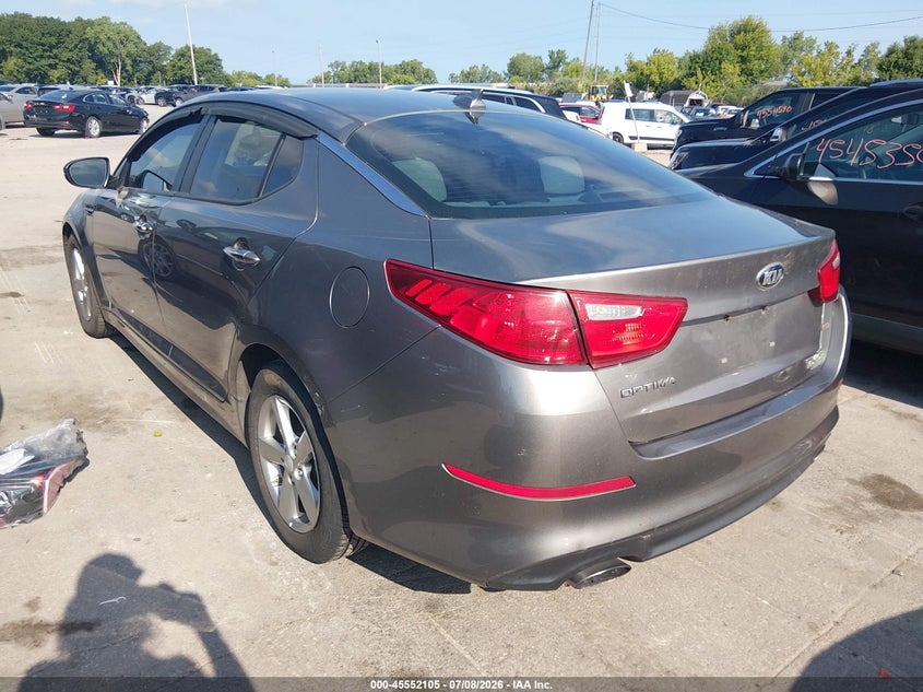 Vin: 5xxgm4a78eg297515, lot: 46050416, kia optima lx 20143