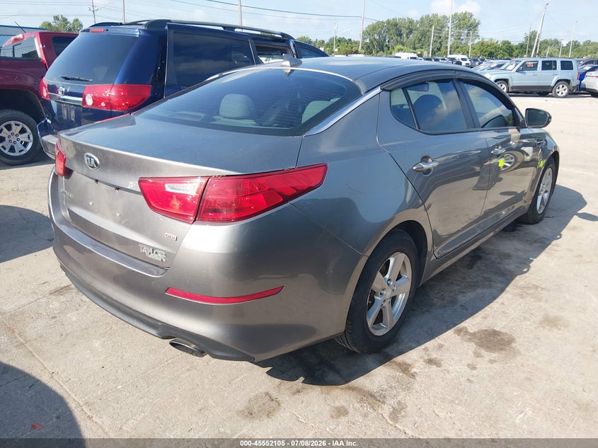 Vin: 5xxgm4a78eg297515, lot: 46050416, kia optima lx 20144