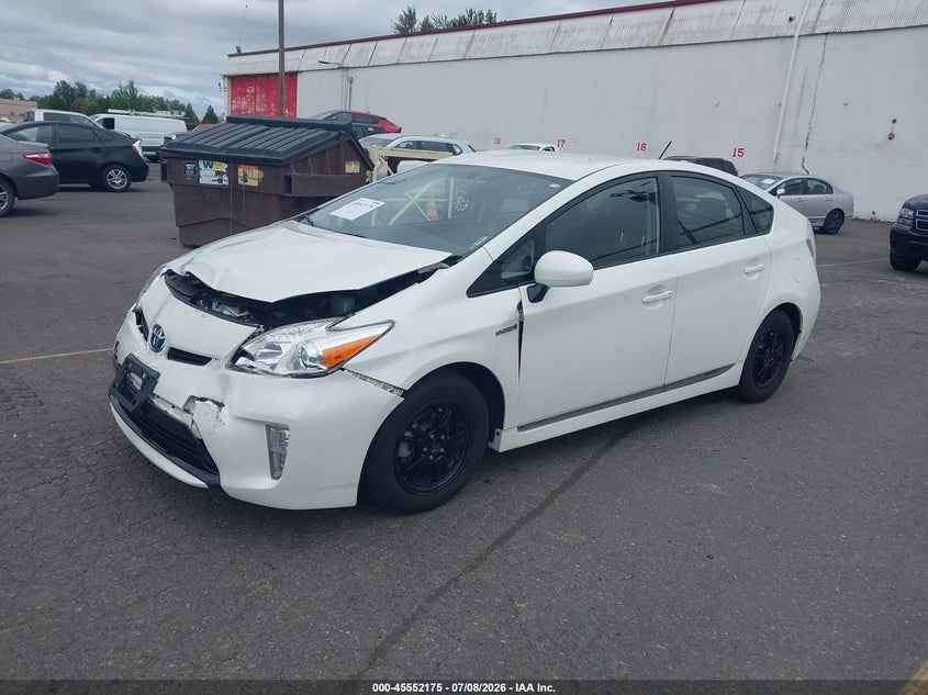 2015 Toyota Prius, Front End, IAAI, VIN JTDKN3DU9F1878571 — photo 2