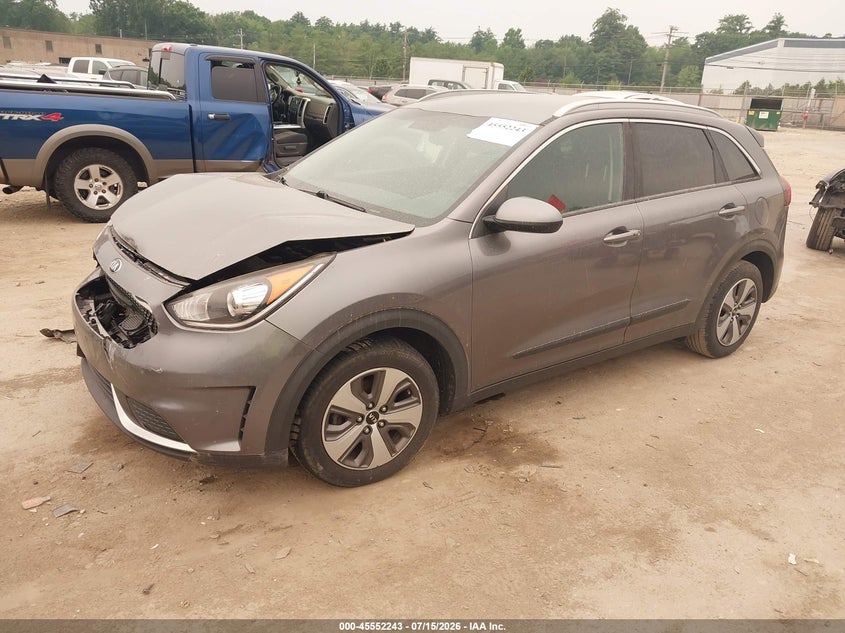 Vin: kndcb3lc4j5170137, lot: 46050554, kia niro lx 20182